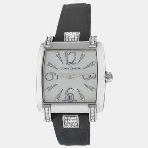 Pre Owned Ulysse Nardin Caprice 133-91 Automatic White Stainless Steel Women's Wristwatch 33mm