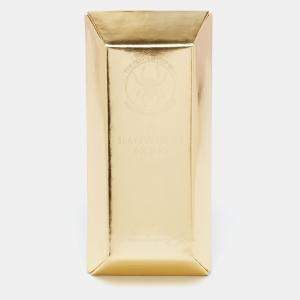 Undercover Gold Leather Gold Bar Clutch