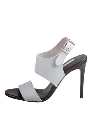 Acne Studios Dusty Blue Leather Tillie Ankle Strap Sandals Size 40