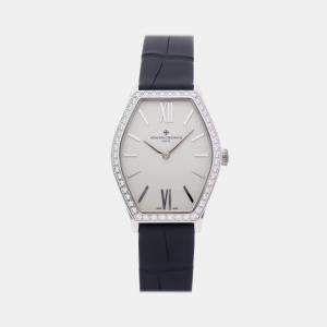 Pre Owned Vacheron Constantin Malte 25530/000G-9741 Quartz White 18k White Gold Women's Wristwatch 34mm