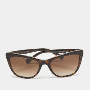 Valentino Brown Gradient VA 4022 Rockstud Cat Eye Sunglasses