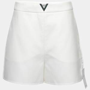 Valentino White Cotton Shorts M