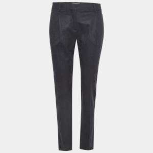 Valentino Charcoal Grey Wool Trousers S