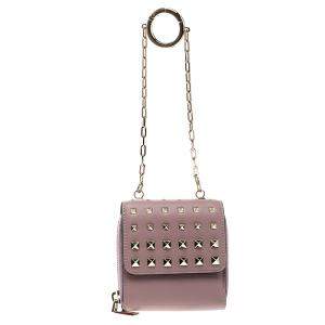 Pre Owned Valentino Beige Leather Rockstud Degrade Coin Purse