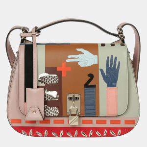 Valentino Garavani Pink Leather Messenger Bag