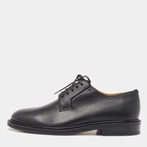 Valentino Black Leather Oxfords Size 39.5