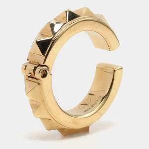 Valentino Gold Tone Metal Rockstud Ring 