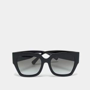 Pre Owned Valentino Black Gradient VA 4082 Vlogo Square Sunglasses