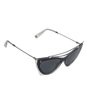 مملوكة مسبقًا نظارة شمسية فالنتينو VA 4041  رصاصي/ شفاف وأسود عين القطة