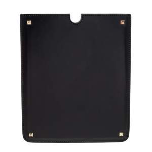 Valentino Black Leather Rockstud iPad Case