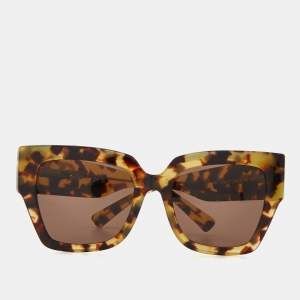 Valentino Havana Brown/Beige VA 4082 Oversized Square Sunglasses