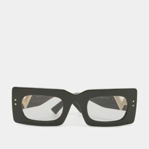Valentino Green/Clear VA4094 Square Sunglasses