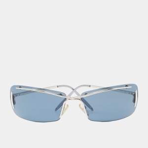 Valentino Silver Tone/Blue 5164/S Rectangle Rimless Sunglasses