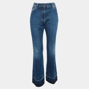 Valentino Blue Denim Bootcut Jeans L Waist 32"