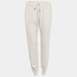 Valentino Off-White Crepe Pants M