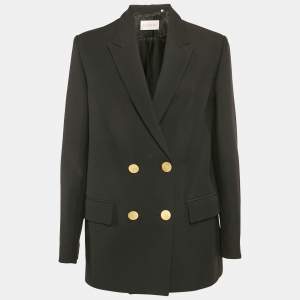 Valentino Black Wool Double Breasted Blazer M