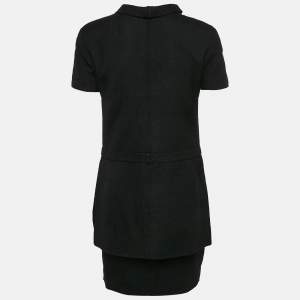 Valentino Garavani Black Viscose Mini Dress and Skirt Set M