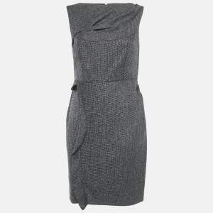 Valentino Black Wool Blend Sleeveless Short Dress M