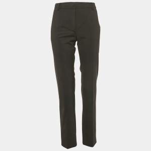 Valentino Black Wool Straight Leg Trousers M