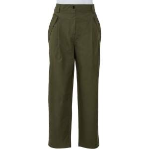 Pre Owned Valentino Khaki Green Cotton Pants M