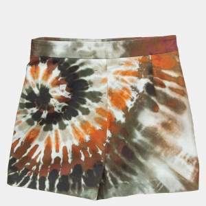Valentino Sub-Zero Couture Multicolor Tie-Dye Print Cotton Mini Skirt S