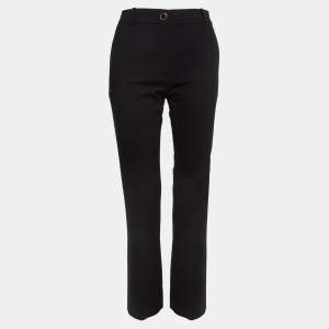 Valentino Black Wool Flared Trousers S