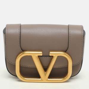 Valentino Beige Leather Mini Supervee Belt Bag