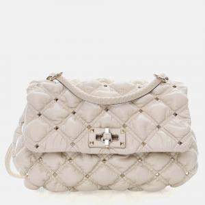 مملوكة مسبقًا Valentino Medium Lambskin SpikeMe Flap Bag