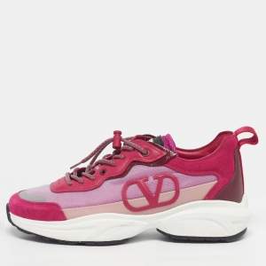 مملوكة مسبقًا حذاء رياضي فالنتينو أربطة ليذر ومش أبيض كلايمبرز مقاس 38