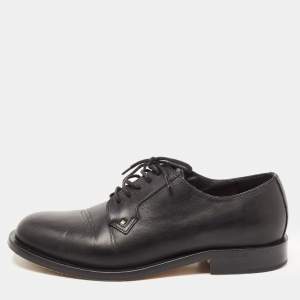 Valentino Black Leather Rockstud Lace Up Derby Size 35.5 