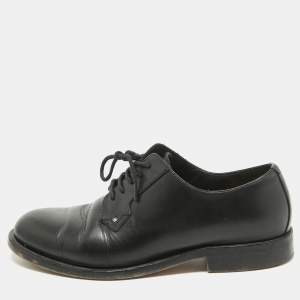 Valentino Black Leather Lace Up Derby Size 36