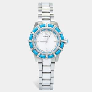 Valentino White Stainless Steel Eden V54 Women's Wristwatch 38 mm