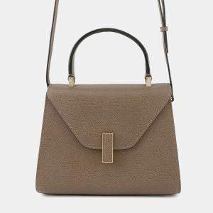 مملوكة مسبقًا حقيبة فالاكسترا جلد عجل ناعم رمادي محار مقاس صغير إيزيد