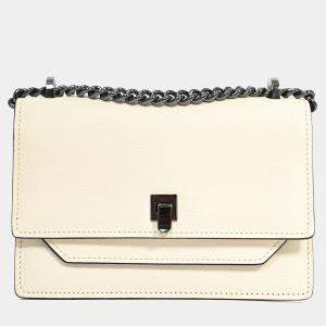 مملوكة مسبقًا Valextra Cream Calfskin Leather Spritzer Small Crossbody