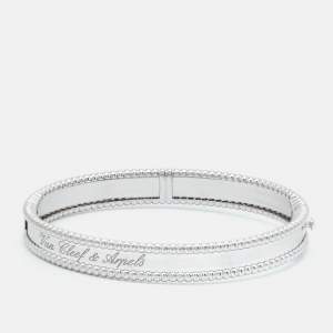 Van Cleef & Arpels Perlée Signature 18k White Gold Bracelet S