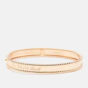 Van Cleef & Arpels Perlee Signature 18K Rose Gold Bracelet M