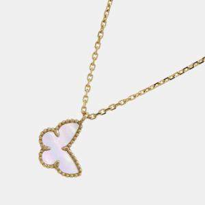 Pre Owned Van Cleef & Arpels 18K Yellow Gold Sweet Papillon Pendant Necklace