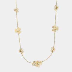 Van Cleef & Arpels 18K Yellow Gold and Diamond Frivole Necklace 