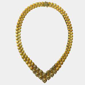 Van Cleef & Arpels 18K Yellow Gold Diamond Necklace