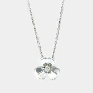 Van Cleef & Arpels 18K White Gold Mini Frivole Pendant