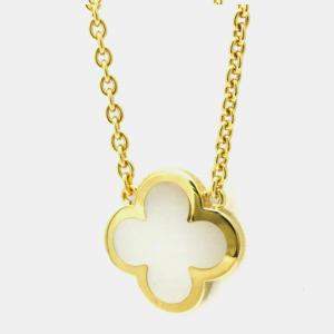 Van Cleef & Arpels 18K Yellow Gold Pure Alhambra Pendant Necklace