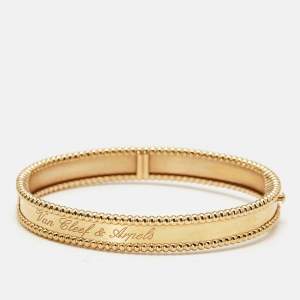 Van Cleef & Arpels Signature Perlée 18k Yellow Gold Bracelet S