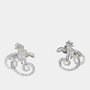 Van Cleef & Arpels Oiseaux de Paradis Platinum & Diamond Earrings