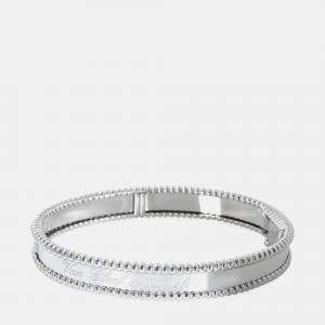 Pre Owned Van Cleef & Arpels Perlee 18K White Gold Bangle Bracelet