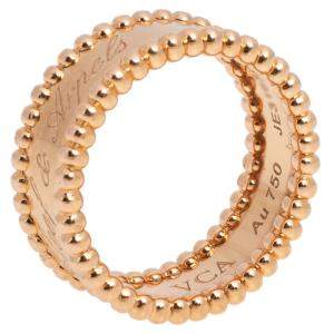 Pre Owned خاتم فان كليف آند اربلز "بيرلي" ذهب وردي عيار 18 مقاس 52