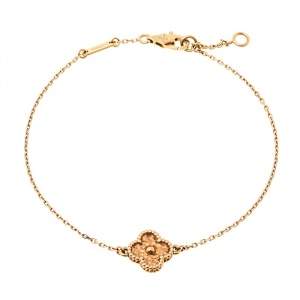 Pre Owned Van Cleef & Arpels Sweet Alhambra 18K Rose Gold Bracelet