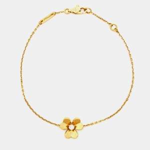 Van Cleef & Arpels Frivole Diamond 18k Yellow Gold Mini Model Bracelet
