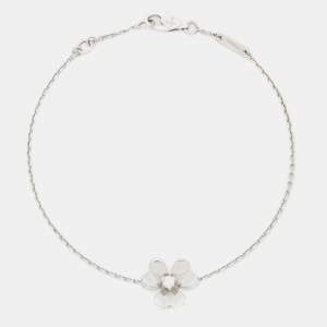 Van Cleef & Arpels Frivole Diamond 18k White Gold Bracelet