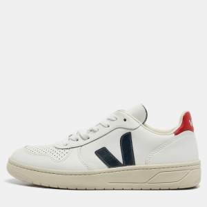 Veja White Leather Lace Up Campo Sneakers Size 38