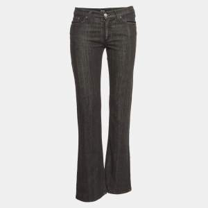 Versace Jeans Couture Black Embroidered Denim Jeans M Waist 30"